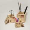 Desktop Storage Cargo Container Set - Wood - Image 2