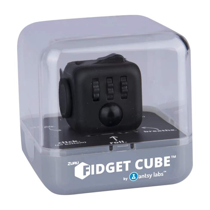 Fidget Cube by Antsy Labs - Grey and Black - Deskmates