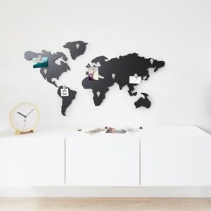 World Map Memo Board - Magnetic