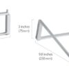Rain Design mBar Pro Foldable Laptop stand dimensions