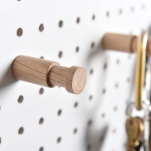 Large wooden pegboard peg 6mm hole width