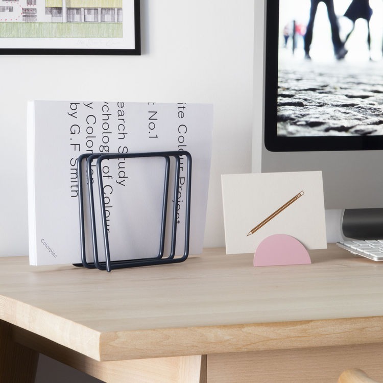 Block Design Desk top File Holder Grey