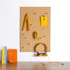 Wooden Pegboard use example by Block Design