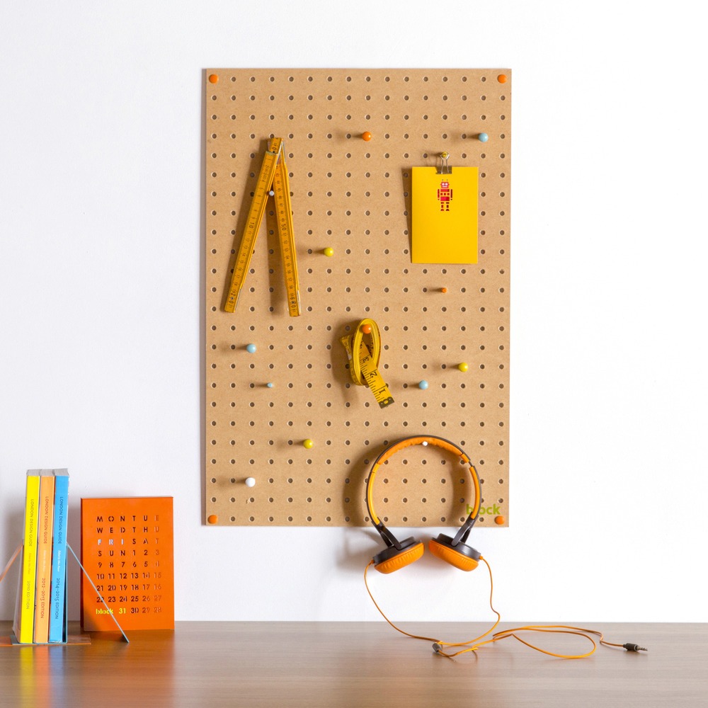 Block Design Wooden Pegboard - Deskmates