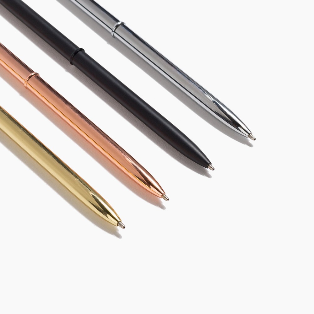 Poketo Slim Metal Pen Set Tip Close up