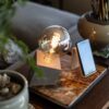 Concrete Desk Lamp - Cube