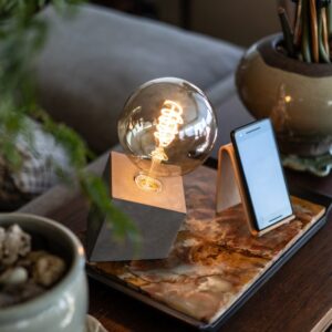 Concrete Desk Lamp - Cube