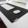 Beaver Peak Merino wool mouse pad black
