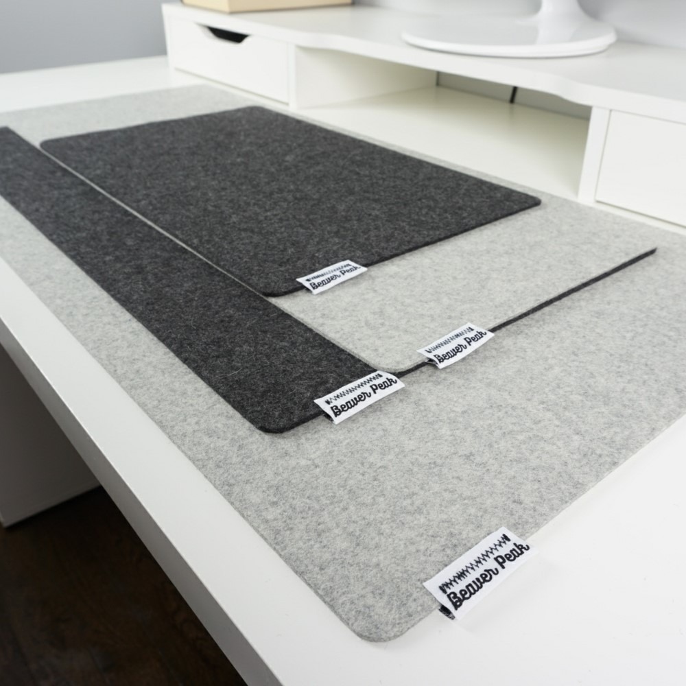 Desk sales mat size