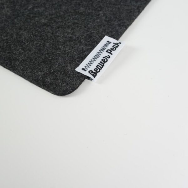 Beaver Peak Merino wool desk mat black