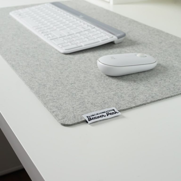 Merino Wool Desk Mats Felt Desk Pads by Beaver Peak Deskmates