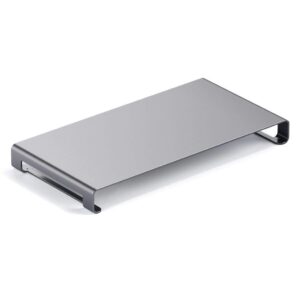 Satechi monitor stand - aluminum desk riser, space grey empty