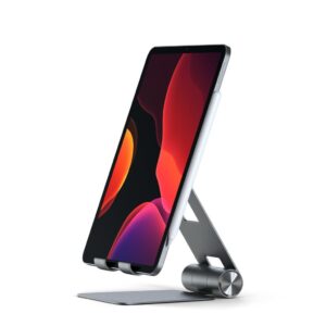 Satechi R1 Tablet Stand - space grey with iPad