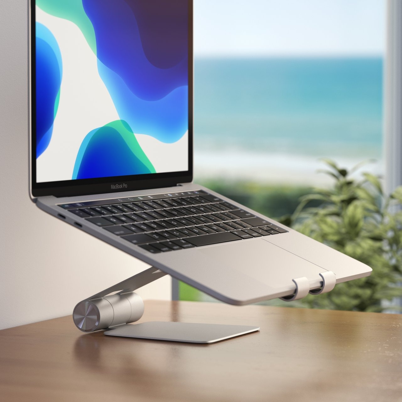 Satechi R1 Tablet Stand - with laptop