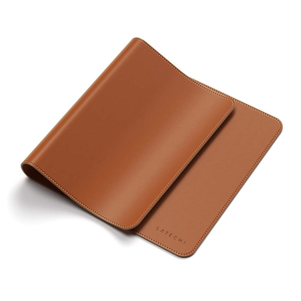 Satechi Desk Mat Double Sided Leather - Brown
