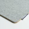 Wool and cork desk mat - Pebble Grey - Closeup