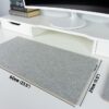 Wool and Cork desk mat - Pebble Grey with dimensions