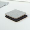 Wool and cork coasters - BeaverPeak, colour comparison