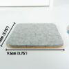 Wool and cork coasters - BeaverPeak, measurements