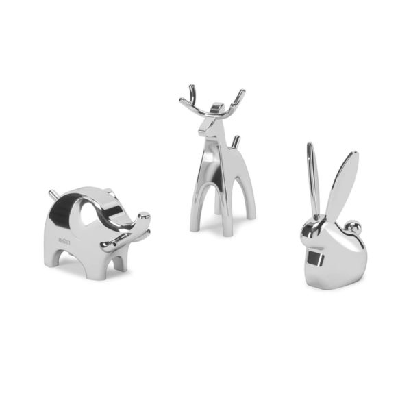 Animal ring holder set - Elephant, Reindeer, Bunny
