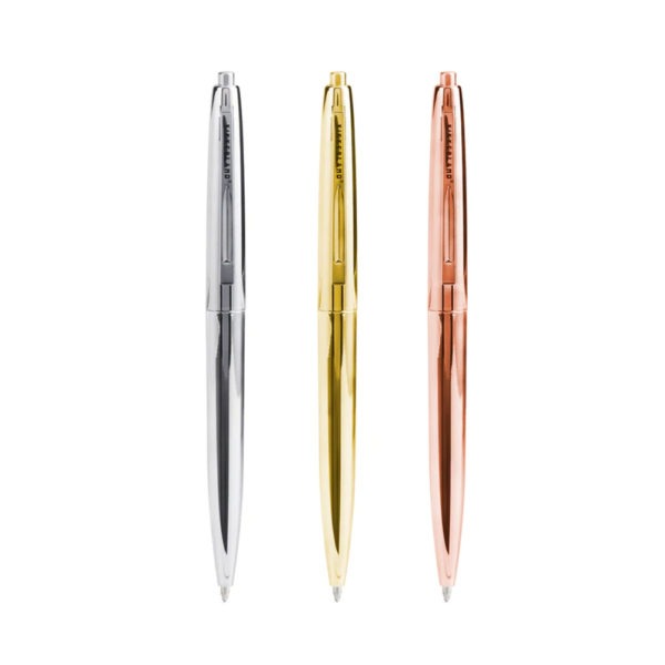 Metallic Retro Pens - Set of 3 - on white background