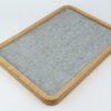 Natural Wood Jewelry Tray - Light grey lining
