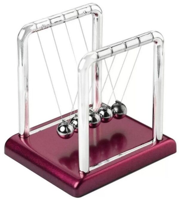 Newtons Cradle - Metallic Red base