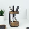 Wood Pen Holder with markers - Walnut - BeaverPeak