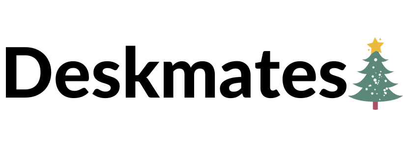 Deskmates Logo With Christmas Tree