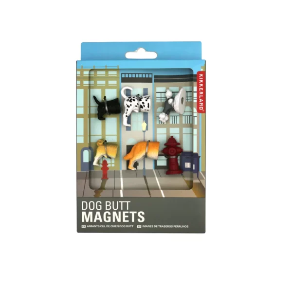 Dog Butt Magnets - Set of 6, packaging being shown