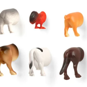 Farm Animal Butt Magnets - Set of 6, against a white background