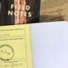 Inside of Field Notes national parks notebook set, with graph paper only.