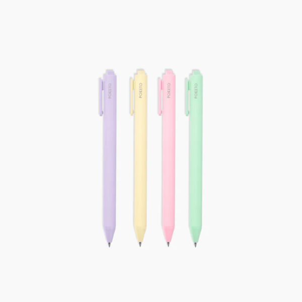 Poketo Vivid Gel Pens, Set of 4 - Pastel