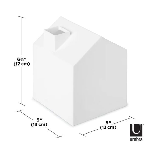 Dimensions of square kleenex box cover. Fits 13cm x 13cm (5" x 5") tissue boxes. 17cm (6.75") height.